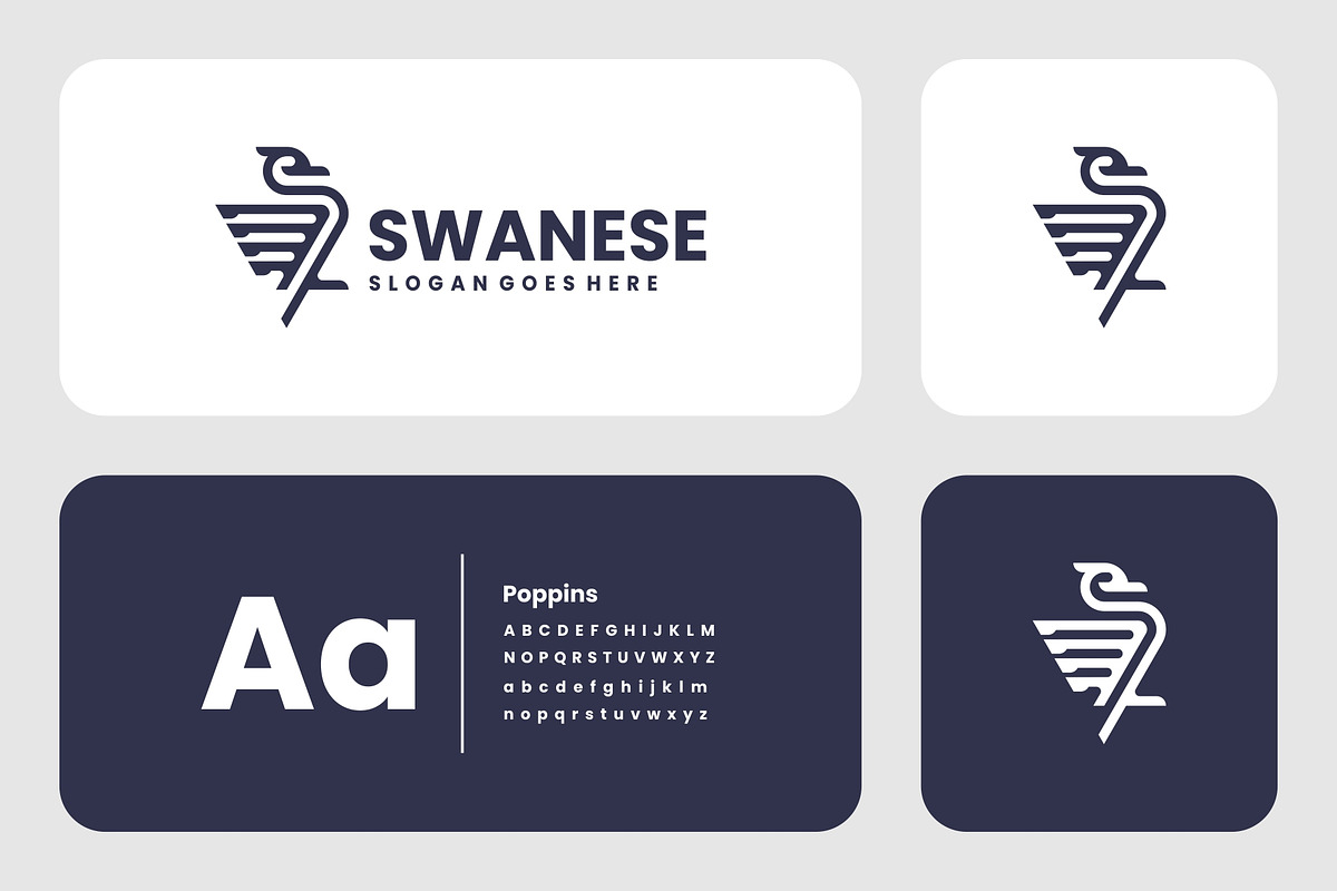 Line Art Swan Logo Design, a Branding & Logo Template by Artnivora.Std (Photo 3 of 4)