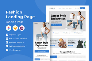 Fashique - Fashion Landing Page