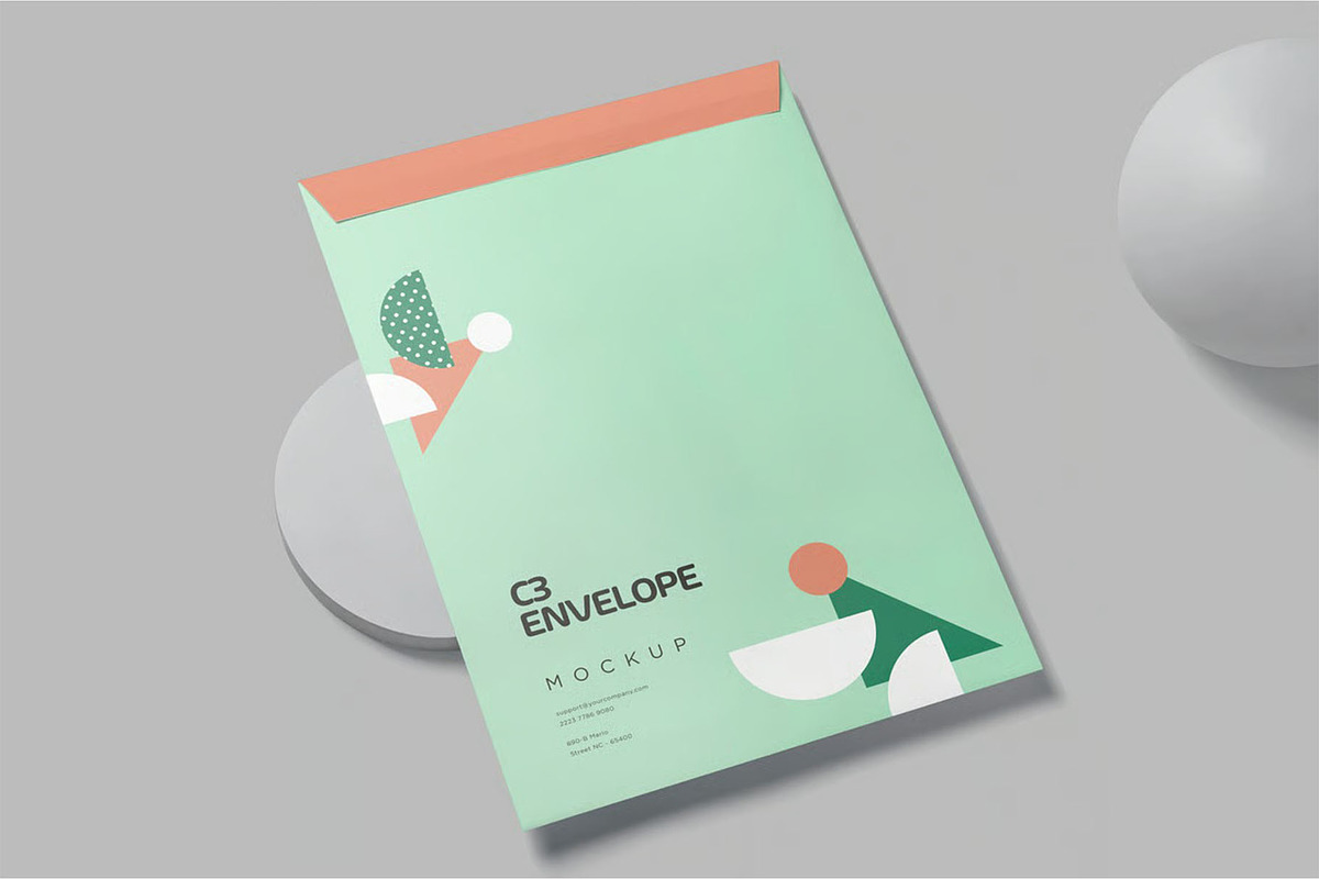 C3 Envelope Mockups, a Product Mockup by megostudi0 (Photo 6 of 6)