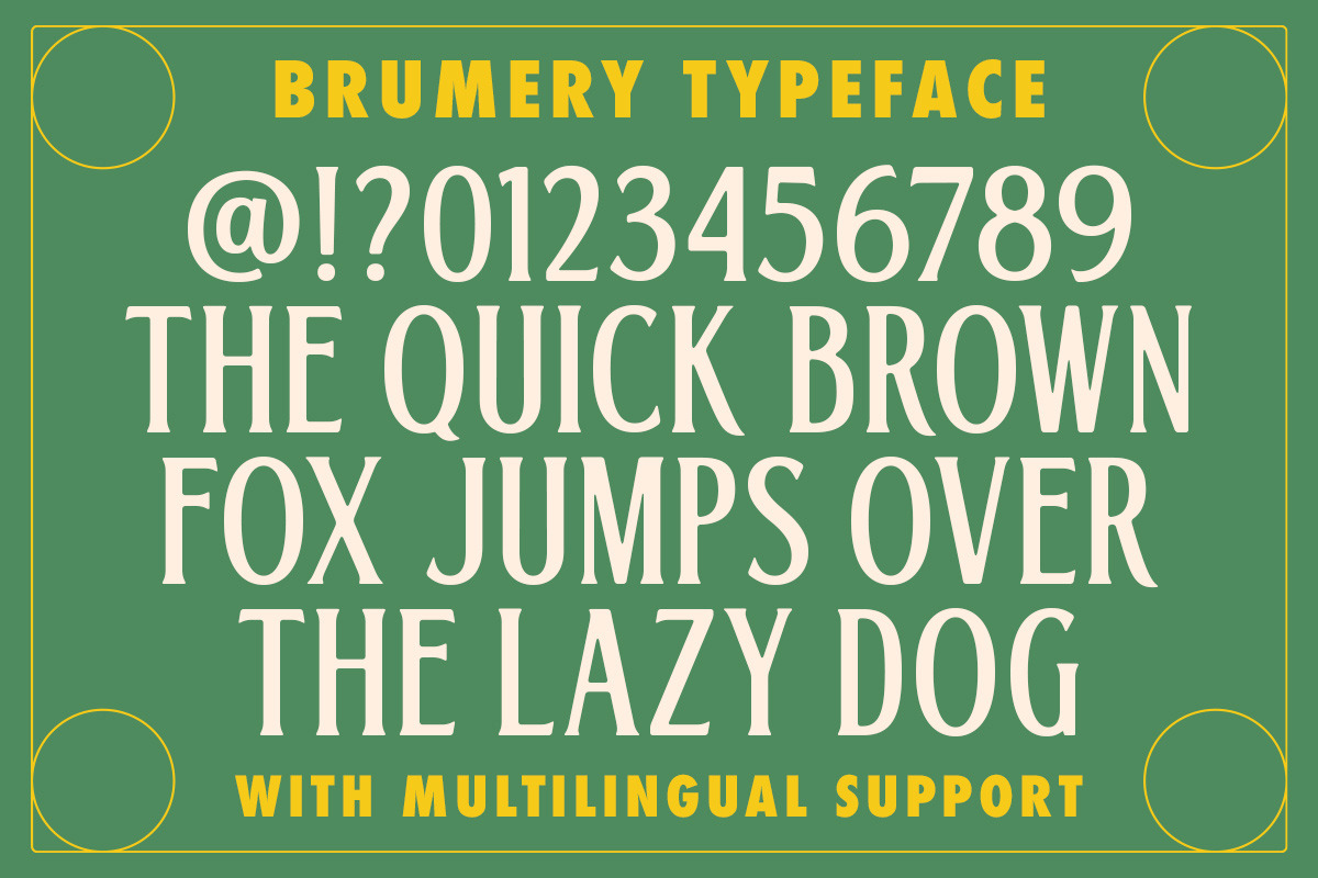 Brumery Condensed, a Font by Letterhend Studio (Photo 8 of 9)