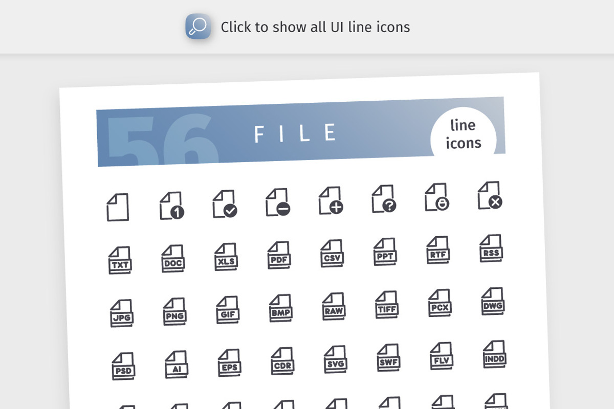 UI 700+ Line Icons Bundle, an Outline Icon by Voysla's Shop (Photo 4 of 8)