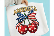 Faux Yarn Patriotic America Cherry, an Illustration by designcity5 (Thumbnail 1 of 9)