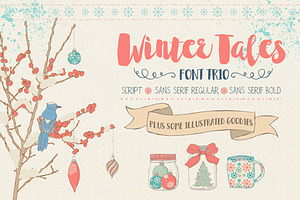 Winter Tales Font Trio Extras