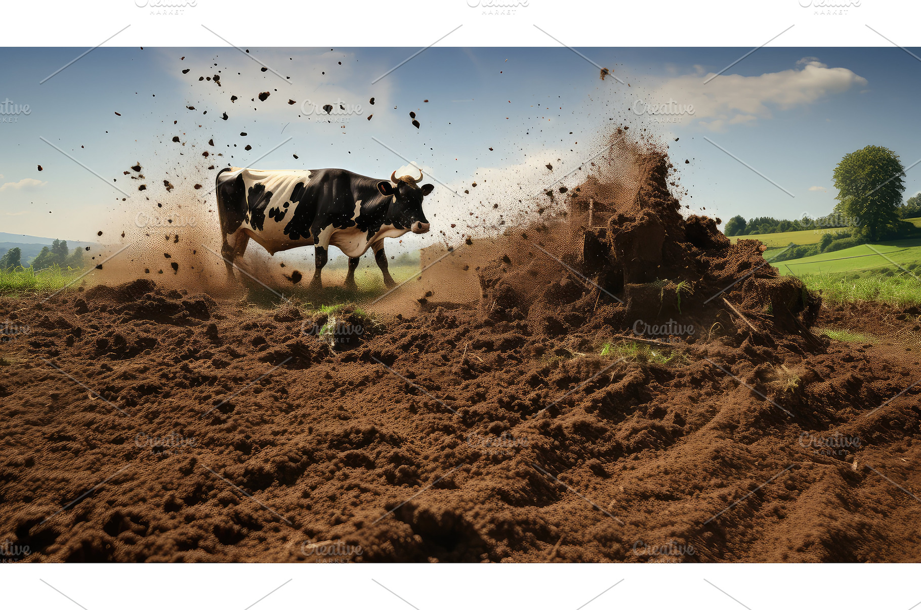 nutrients cow manure ai generated, a Nature Photo by pikepicture