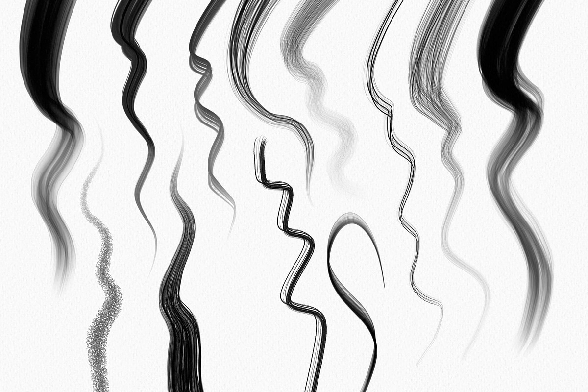 Hair Brushes Procreate, a Brush Add-On by Easy Procreate (Photo 10 of 10)