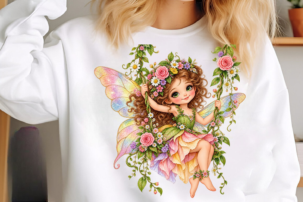 Whimsical Forest Fairy PNG Bundle, a Work Illustration by SinaCreation (Photo 5 of 6)