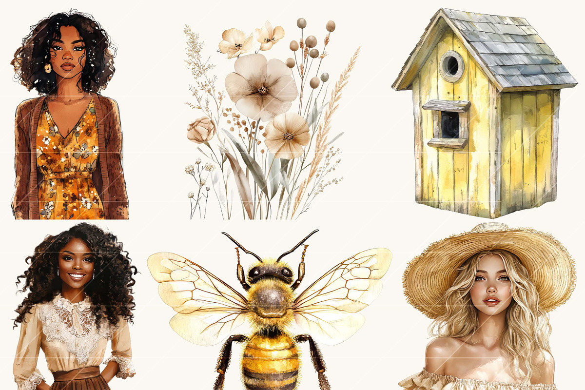 Watercolor Pastel Whispers Clipart, a Person Illustration by Design Scotch (Photo 2 of 8)