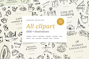 1500+ All Illustrations Bundle, a Decorative Illustration by Crocus Paperi (Thumbnail 1 of 25)