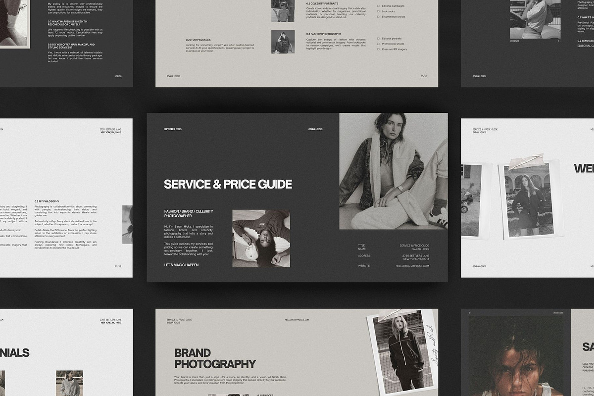 Photography Services & pricing guide, a Presentation Template by Amaré Creative (Photo 3 of 7)