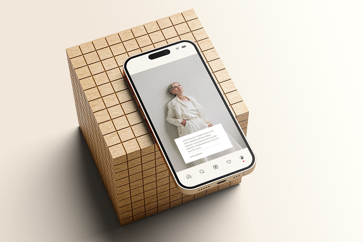 iPhone Mockup, an iPhone Mockup by graphic_keY (Photo 1 of 2)