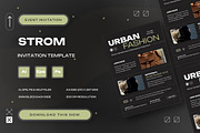 Strom - Event Invitation, an Invitation Template by StreaksideStd (Thumbnail 1 of 3)