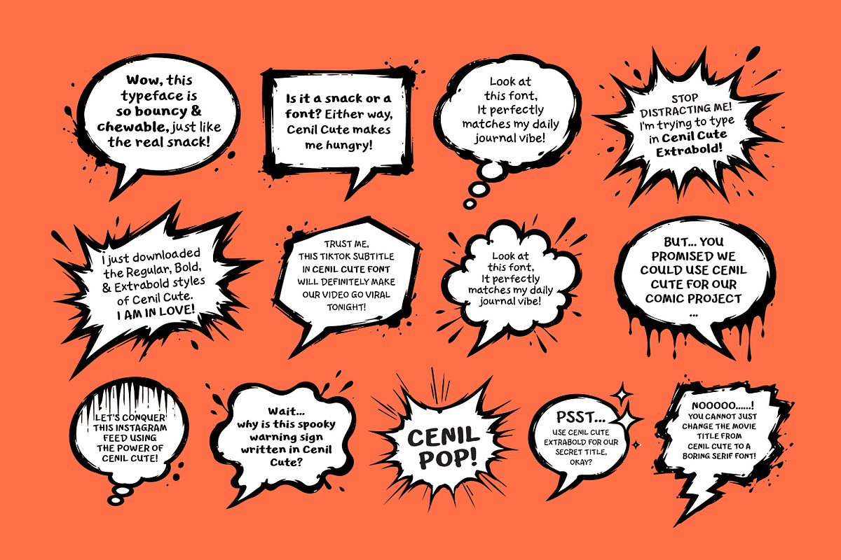 Cenil Cute Font, a Handwritten Font by Fontcamp Type Foundry (Photo 20 of 23)