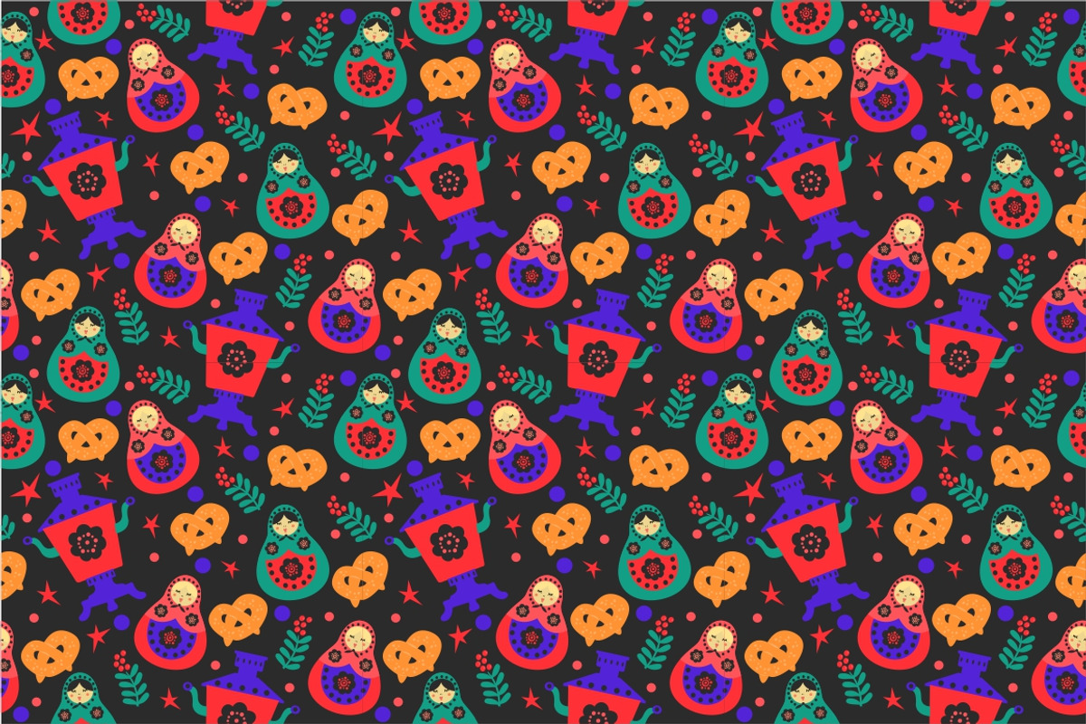 5 PATTERNS IN SLAVIK STYLE. VECTOR., a Pattern Graphic by SIMPLE_PICTURE (Photo 4 of 13)