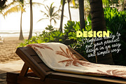 Towel On Wooden Lounger Mockup Beach, a Product Mockup by McLittle Stock (Thumbnail 3 of 4)