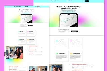 Web App Saas Landing Page