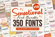 Sensational Mega Bundle! 99% off!, a Script Font by Balpirick Studio (Thumbnail 1 of 9)