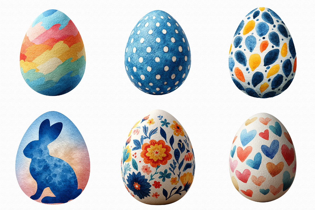Easter Egg Pattern Clipart, an Illustration by Libby Wishes (Photo 2 of 7)