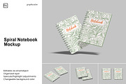 Spiral Notebook Mock-up, a Books & Magazine Mockup by Graphiculon (Thumbnail 1 of 10)