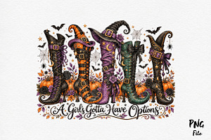 Halloween Witch Boots Collection PNG