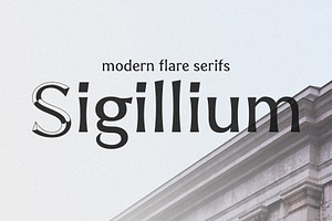 Sigillium - Carved Flare Serif Fonts