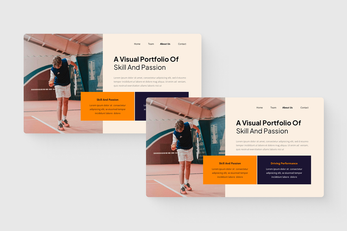 Tennis Sport Google Slides, a Presentation Template by SquidPixey (Photo 2 of 6)