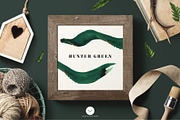 HUNTER GREEN Watercolor Brush Stroke, an Object Graphic by Vintage To Vectors (Thumbnail 3 of 3)