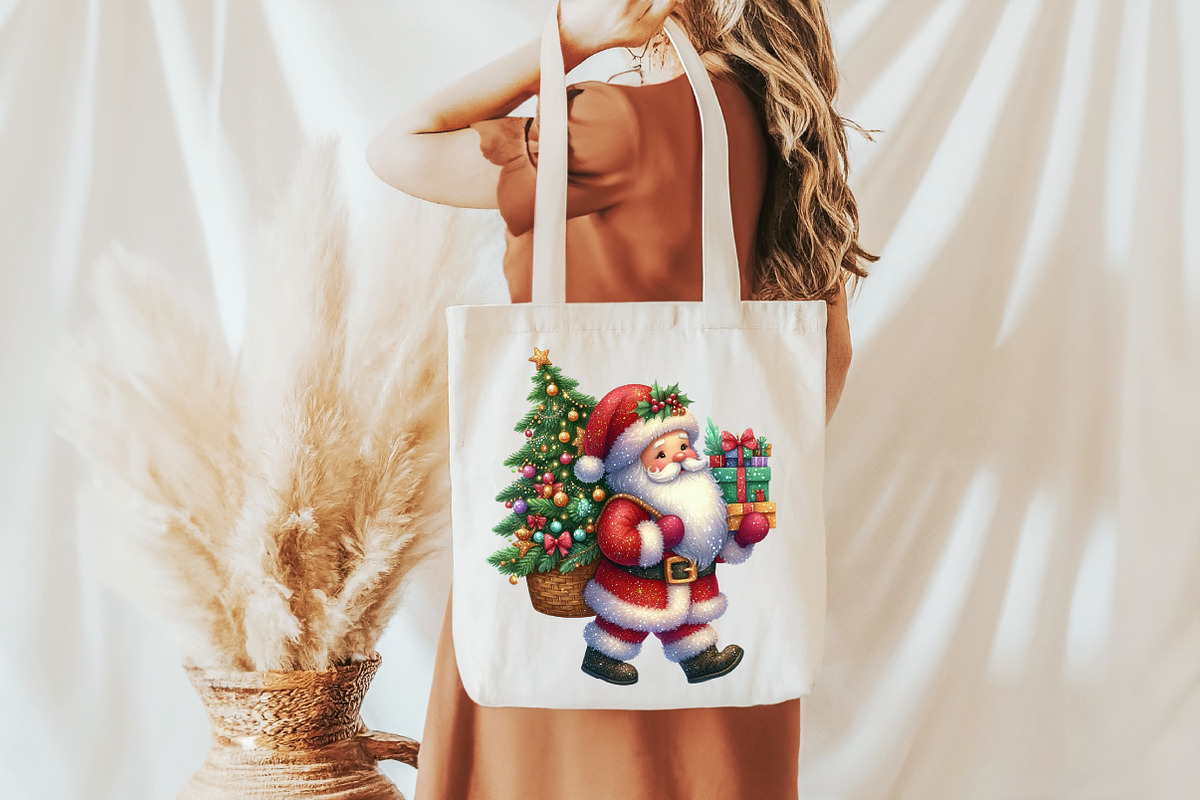 Glitter Christmas Santa Claus, an Illustration by Pixels.Craft (Photo 5 of 7)