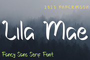 Lila Mae Fancy Sans Serif Font, a Sans Serif Font by GearShift (Thumbnail 1 of 7)