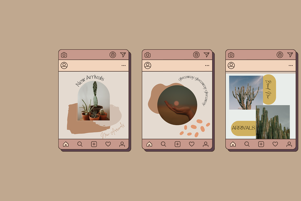 Aesthetic Instagram Templates, a Social Media Template by Wild Wander Collective (Photo 7 of 8)