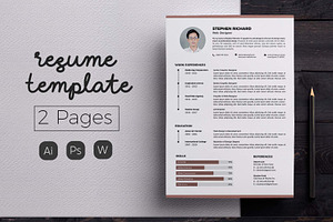 Vol.53 Resume & CV Template