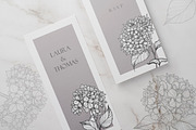 Hydrangea Flowers Line Art SVG, a Decorative Illustration by Dervik Art Store (Thumbnail 2 of 6)