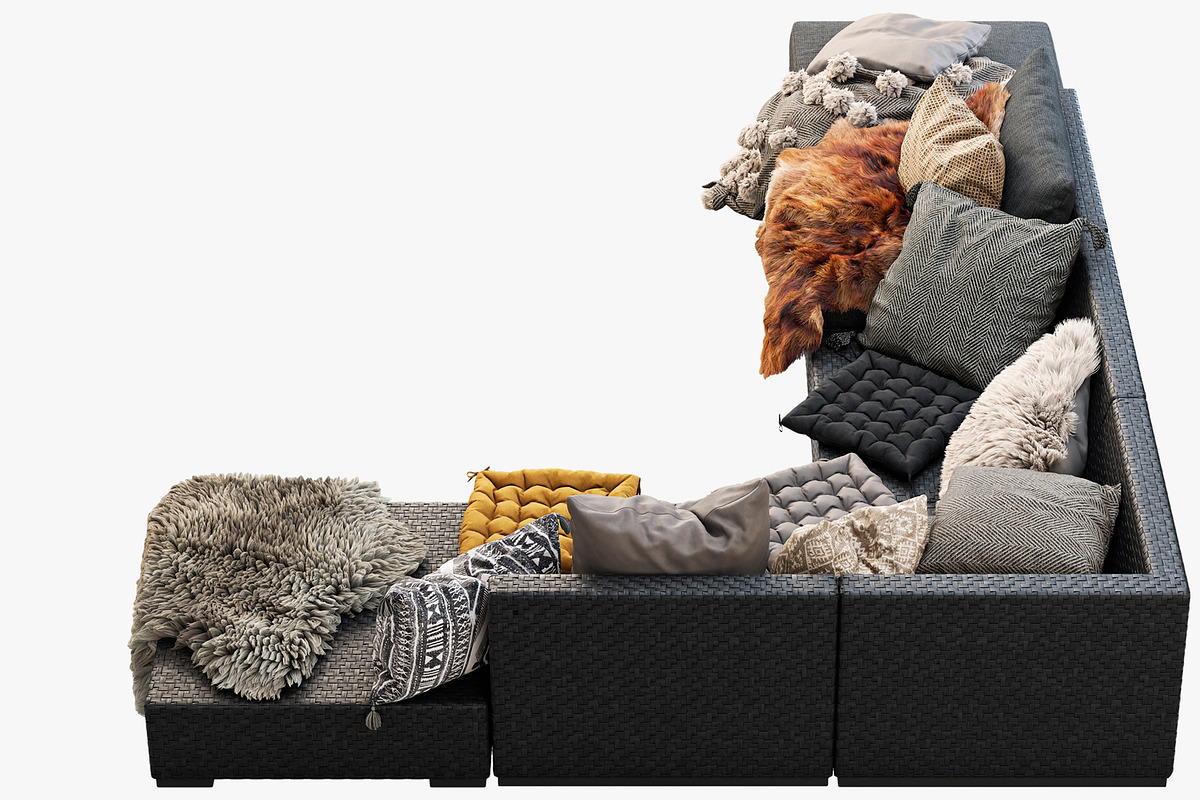 Brown Jordan 4M outdoor wicker sofa, a Furniture 3D Model by 3dmitruk (Photo 15 of 27)