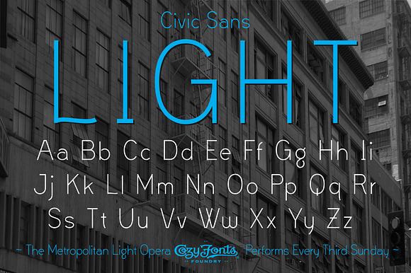 Civic Sans Light preview 3