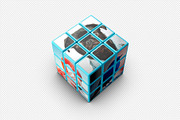Rubik's Cube Mockup - 6 views, a Merchandise Mockup by Illusiongraphic (Thumbnail 10 of 16)