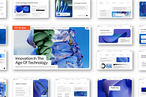 Modern Blue Powerpoint Template, a Presentation Template by Siska Arista