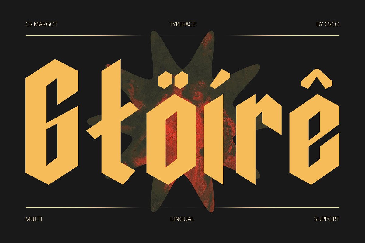 CS Margot – Blackletter Font, a Blackletter Font by Craft Supply Co. (Photo 4 of 8)