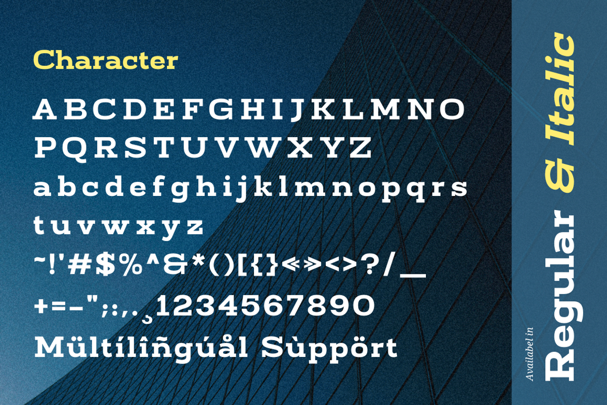Bidamo - Slab Serif Font, a Slab Serif Font by Sronstudio (Photo 14 of 14)