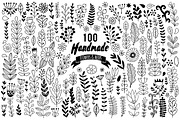 Set of doodle leaf and flowers, a Decorative Illustration by Markovka (Thumbnail 4 of 5)