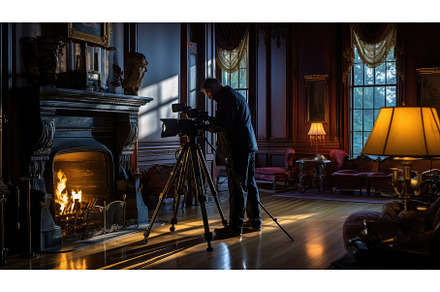 equipment taking picture of house ai, an Architecture Photo by pikepicture
