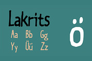 Lakrits - a handmade font, a Font by JoachimF (Thumbnail 2 of 5)