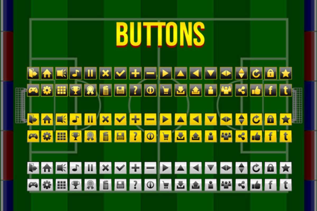 Soccer Game GUI Pack, an Illustration by erkoudesign (Photo 12 of 14)