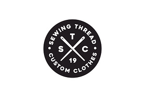 Sewing thread needle tailor logo, a Branding & Logo Template by funpixel
