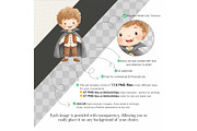 Watercolor Halloween Kids Clipart, an Illustration by CharmClipart (Thumbnail 2 of 8)