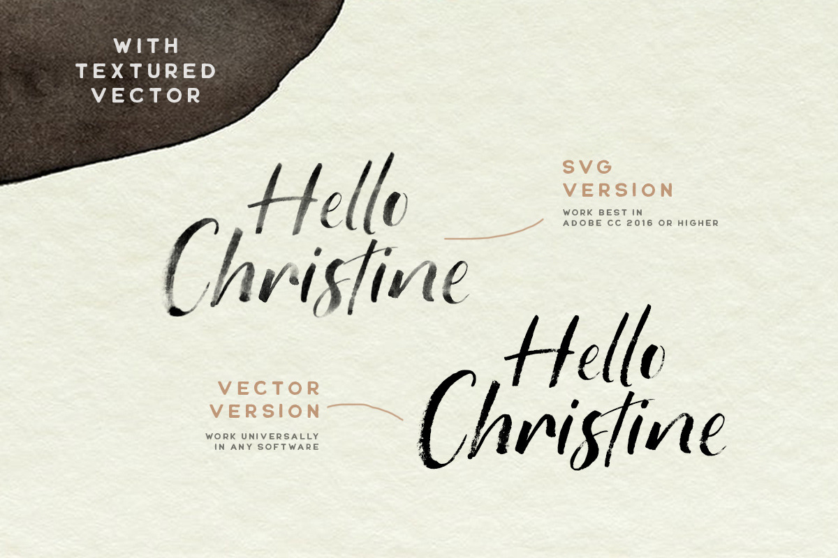 Hello Christine - SVG Font, a Font by Letterhend Studio (Photo 6 of 9)