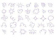 Collection of hand-drawn doodles, an Illustration by Ilia Design (Thumbnail 1 of 4)