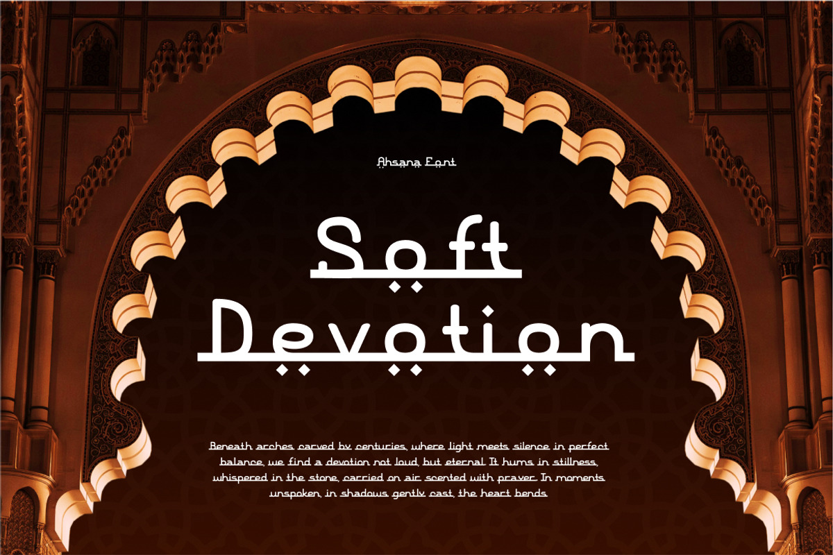 Ahsana Islamic Display Typeface Font, a Sans Serif Font by Vadovastd (Photo 5 of 7)