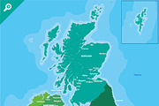 Map of Great Britain and Ireland, an Illustration by MaximGertsen (Thumbnail 2 of 4)