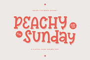 Peachy Sunday - Playful Handwritten, a Script Font by Invasi Studio (Thumbnail 1 of 11)