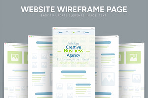 Website Wireframe Design Layout, an UI Kit Template by CreativeShaper
