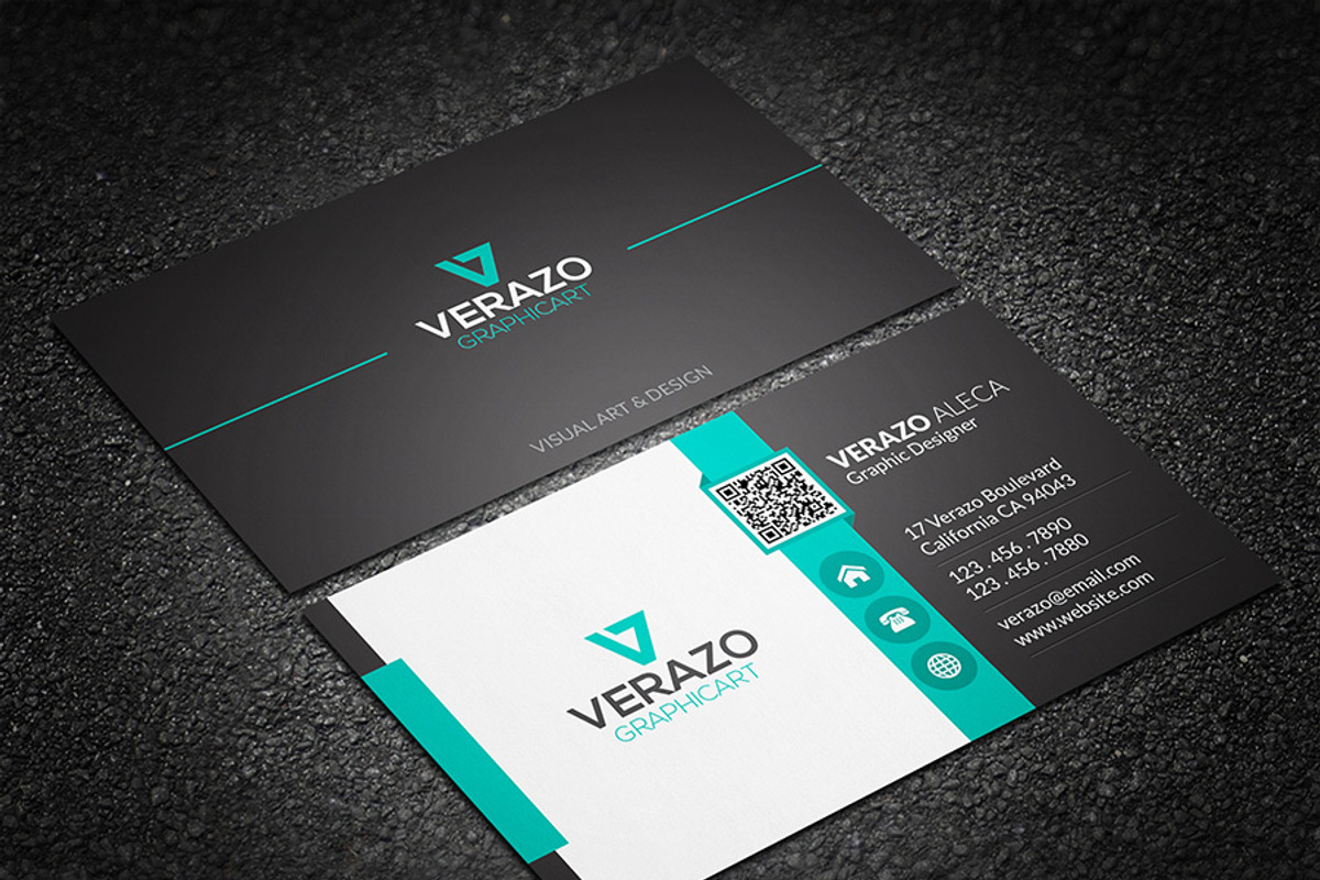 Creative Corporate Business Card, a Business Card Template by Verazo (Photo 1 of 3)